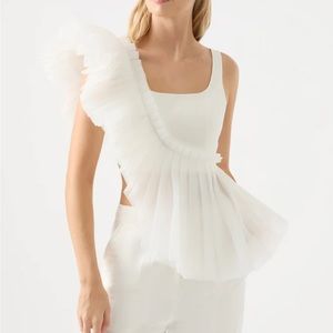 Aje orbit sculptural top - AU4 - US0 - RRP$325 - brand new with tags